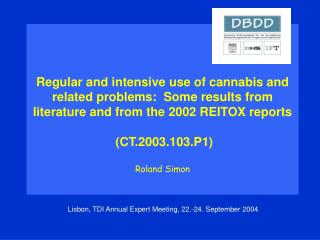 Lisbon, TDI Annual Expert Meeting, 22.-24. September 2004