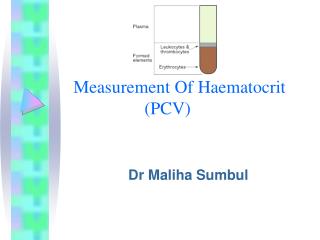 Measurement Of Haematocrit (PCV)