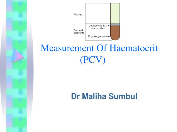 measurement of haematocrit pcv