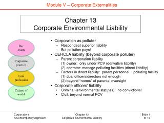 Chapter 13 Corporate Environmental Liability
