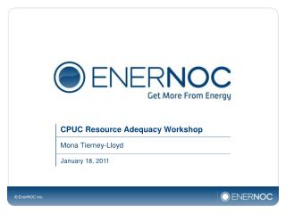 CPUC Resource Adequacy Workshop
