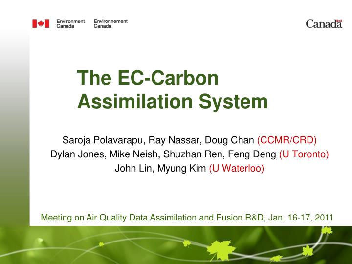 the ec carbon assimilation system