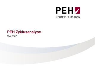 peh zyklusanalyse