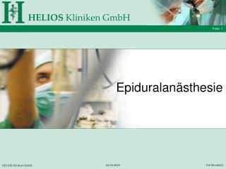 epiduralan sthesie