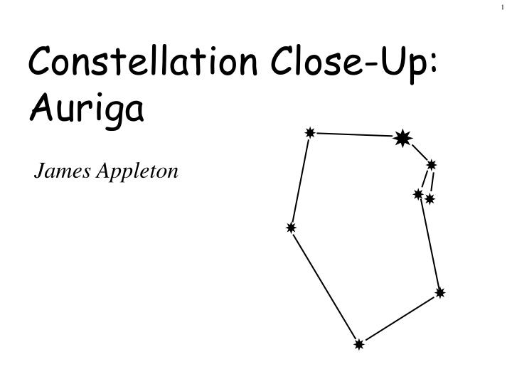 constellation close up auriga