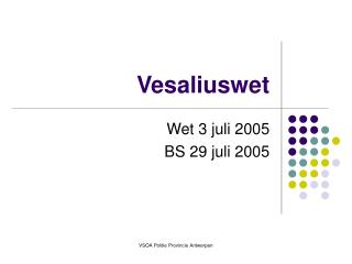vesaliuswet