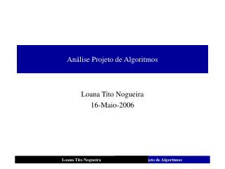 an lise projeto de algoritmos