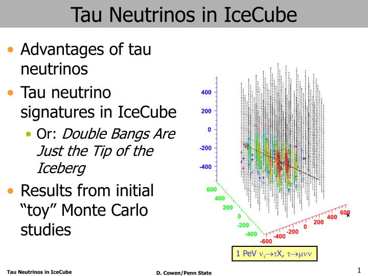 tau neutrinos in icecube