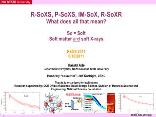 Soft x-rays ? Advanced Light Source