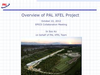 Overview of PAL XFEL Project