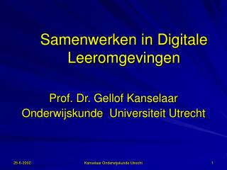 samenwerken in digitale leeromgevingen