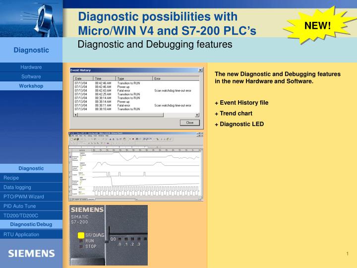 diagnostic possibilities with micro win v4 and s7 200 plc s