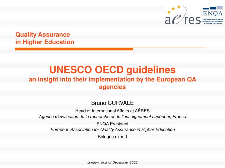 quality assurance in higher education