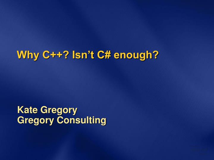 why c isn t c enough