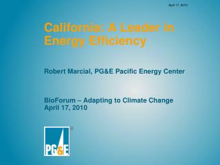 California: A Leader in Energy Efficiency