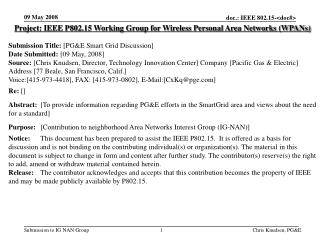 Project: IEEE P802.15 Working Group for Wireless Personal Area Networks (WPANs)