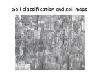 Soil classification and soil maps - slide 1