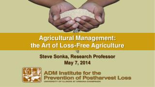 Agricultural Management: the Art of Loss-Free Agriculture