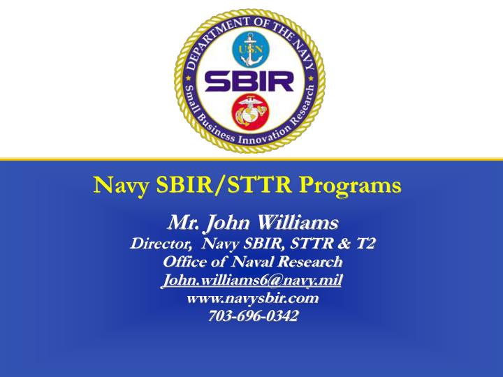 navy sbir sttr programs