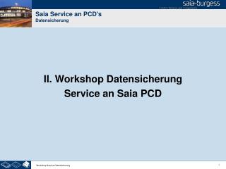 saia service an pcd s datensicherung