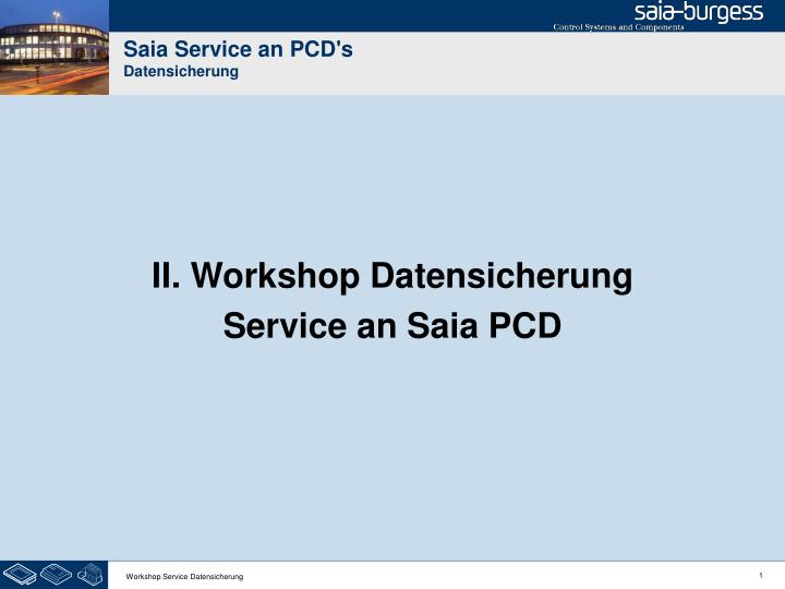 saia service an pcd s datensicherung