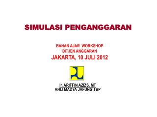 simulasi penganggaran