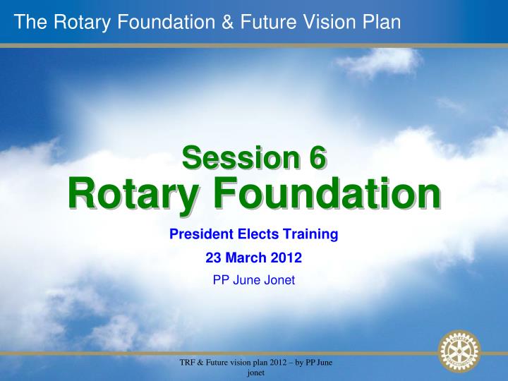 president elects training 23 march 2012 pp june jonet