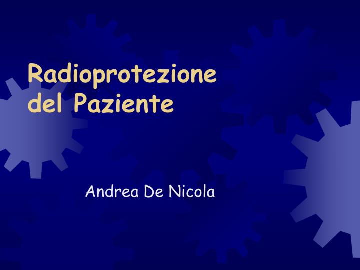 radioprotezione del paziente