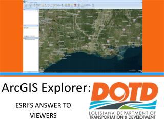 ArcGIS Explorer: