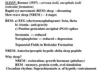 Circadian rhythm: Suprachiasmatic n. of hypoth.--entrainment