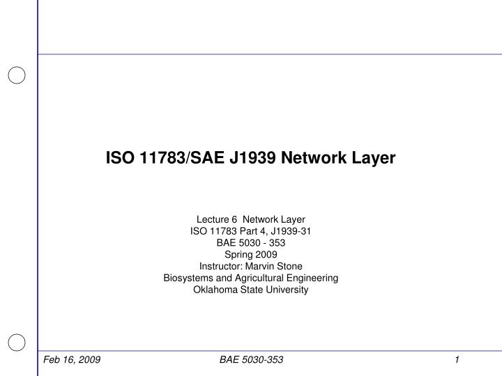 iso 11783 sae j1939 network layer