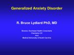 Generalized Anxiety Disorder - slide 1
