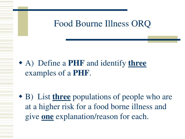 food bourne illness orq