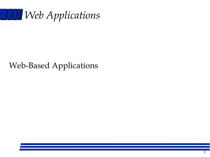 web applications