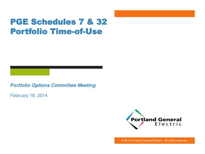 pge schedules 7 32 portfolio time of use
