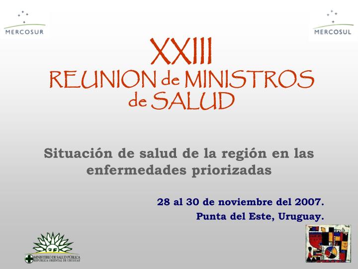 xxiii reunion de ministros de salud