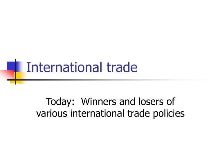 international trade