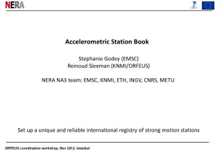 Accelerometric Station Book