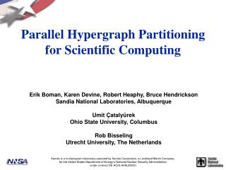 Parallel Hypergraph Partitioning for Scientific Computing