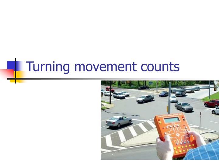turning movement counts