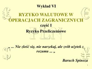 ryzyko walutowe w operacjach zagranicznych