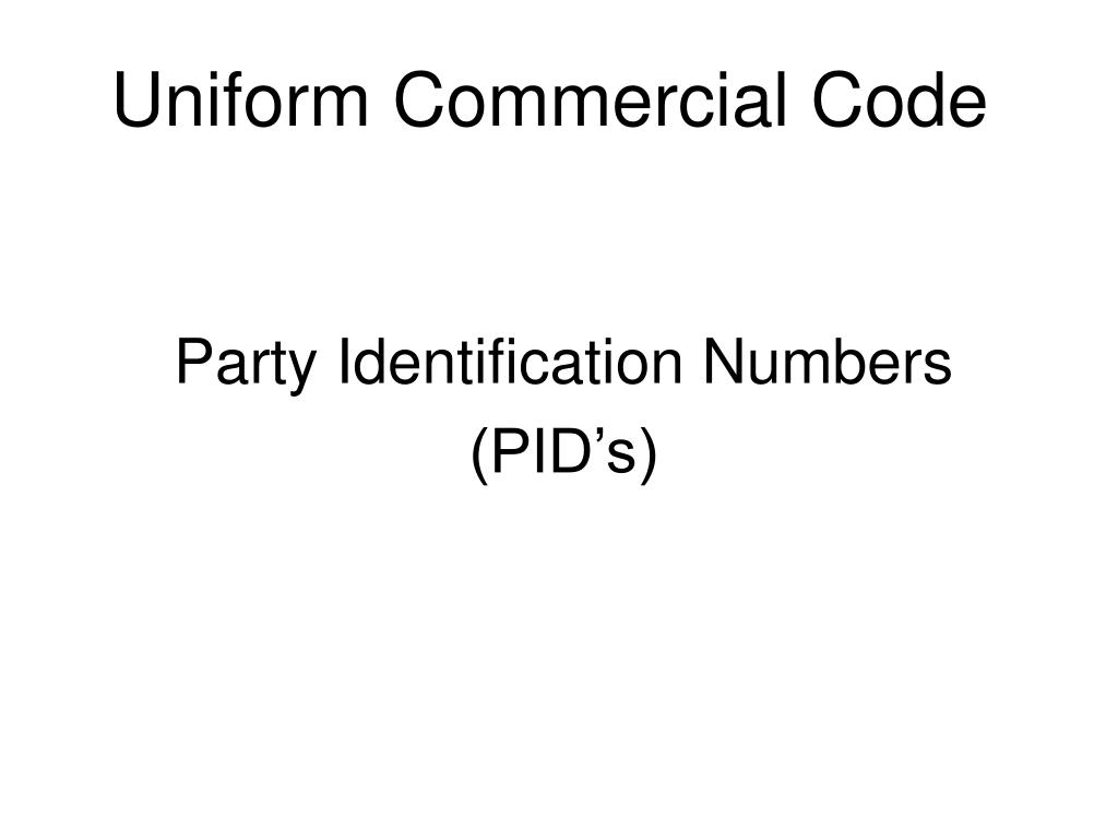 PPT - Uniform Commercial Code PowerPoint Presentation, free download ...