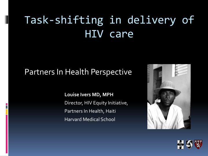 task shifting in delivery of hiv care