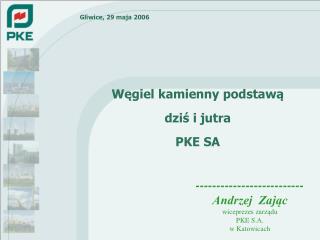 -------------------------- Andrzej Zając wiceprezes zarządu PKE S.A. w Katowicach