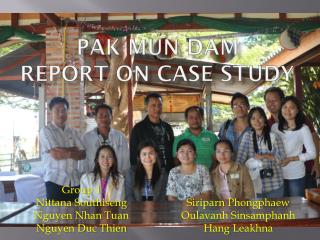 Pak Mun Dam Report on Case study