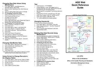 AQS Web Quick Reference Guide