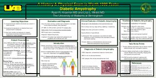 A History &amp; Physical Exam is Worth 1000 Tests: Diabetic Amyotrophy