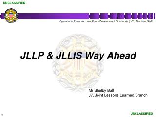 JLLP &amp; JLLIS Way Ahead