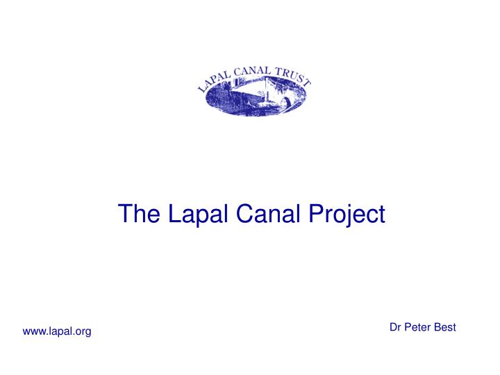 the lapal canal project