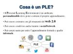 Cosa è un PLE? - slide 1